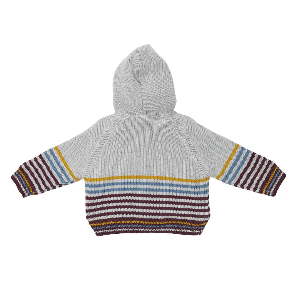 Chaleco Niño Bebé Gris C/Capucha