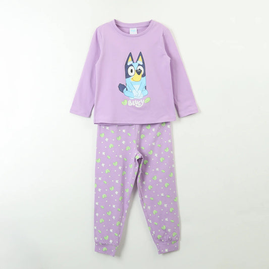 Pijama Niña Sentado Morado Bluey
