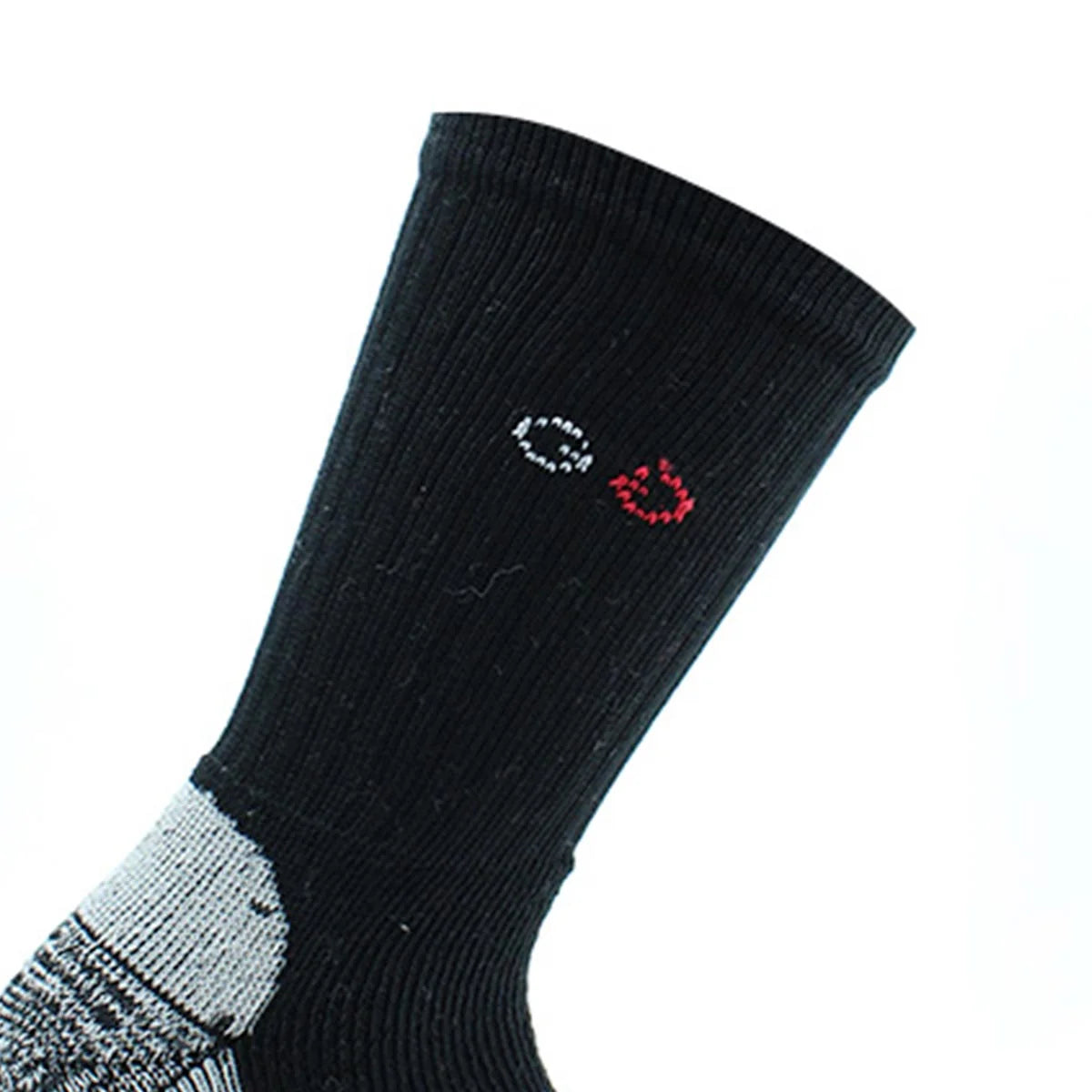 Calcetin Hombre Cobre + Algodón Deportivo Largo ¾ 2 Pares Black