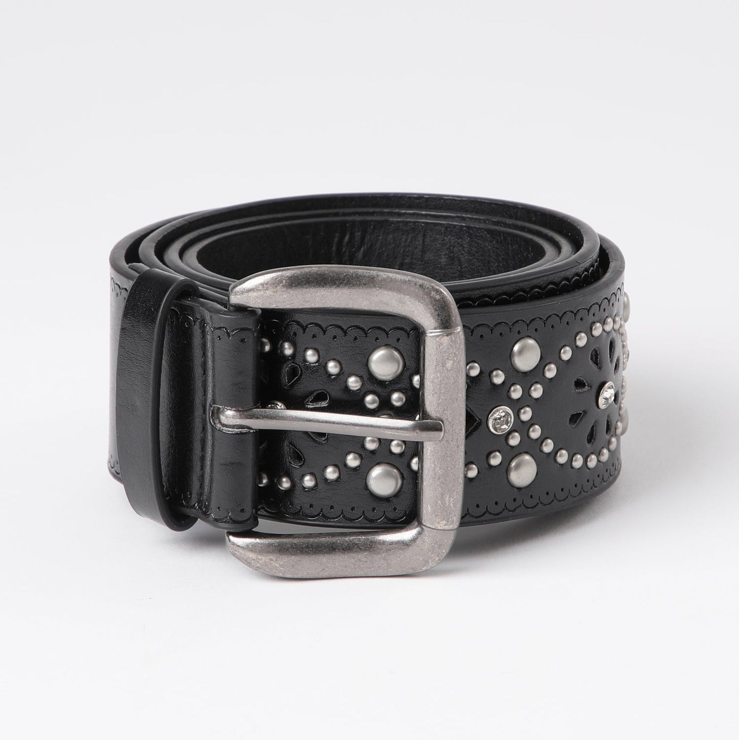 Cinturón Mujer Calados Negro Humana