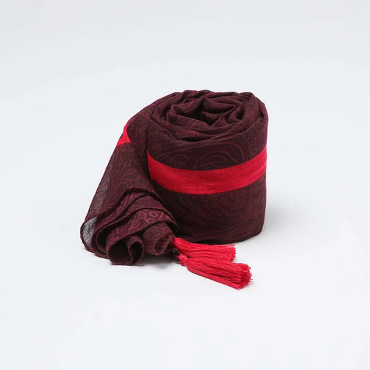 Pañuelo Mujer Estampado Andalucía Rojo