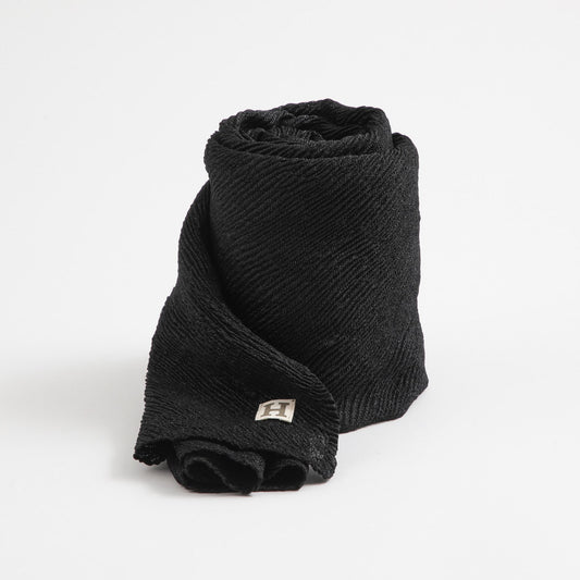 Pañuelo Mujer Liso Gael Plisado Negro Humana