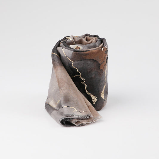 Pañuelo Mujer Estampado Neil Negro Humana