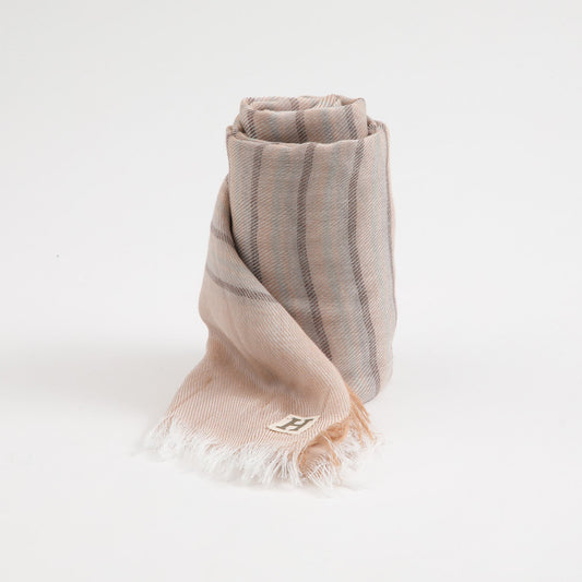 Pañuelo Mujer Liso Iker Lineas Beige Humana