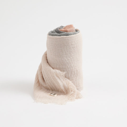 Pañuelo Mujer Liso Iván Ombré Beige Humana