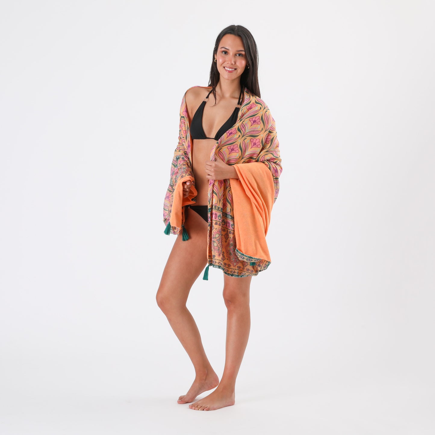 Toalla Reversible Argos Naranjo Humana