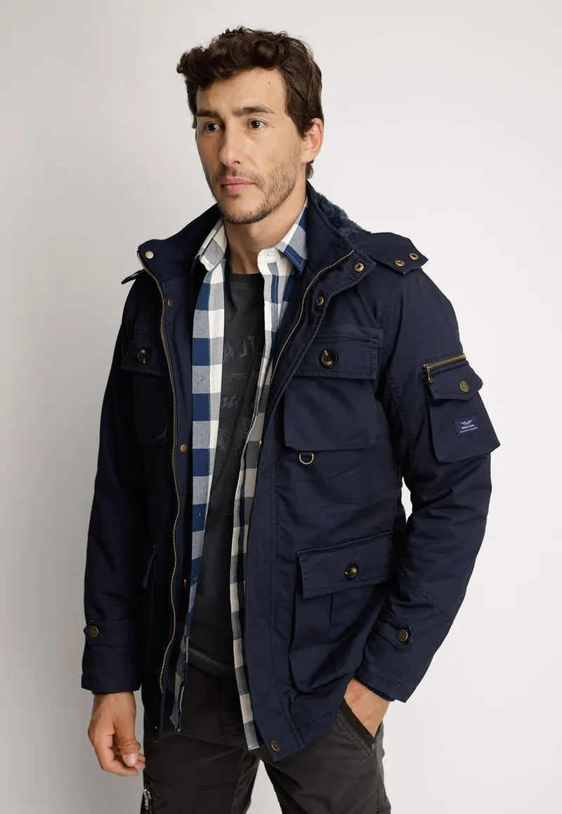 Chaqueta hombre navy twill nevada Ferouch