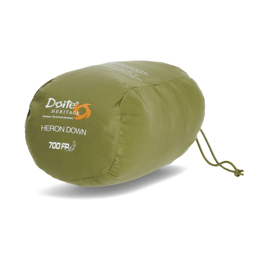 Parka Hombre Pluma Sin Manga Heron OIiva