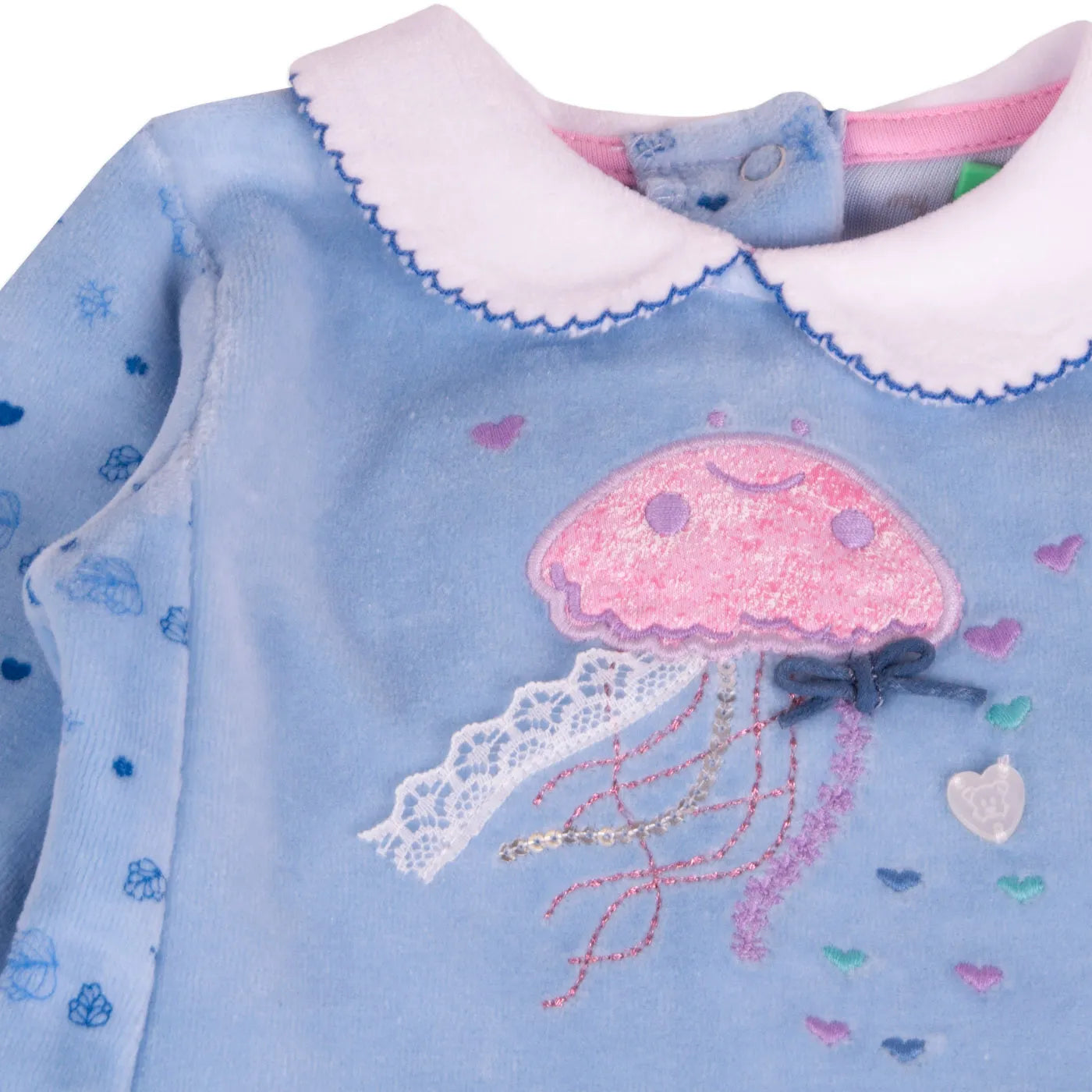 Conjunto Plush Bebé Niña Celeste