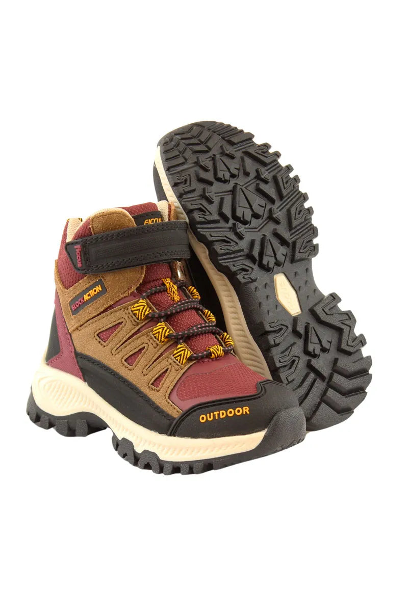 Zapatilla Outdoor de Niño Café