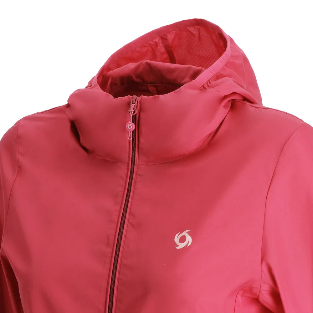 Chaqueta Mujer Compactable Airjkt Hoodie Guinda