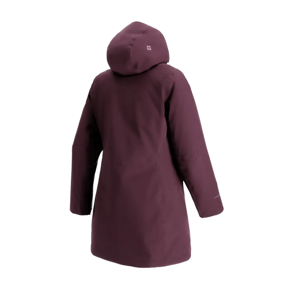 Parka Mujer Abrigo Raven Burdeo