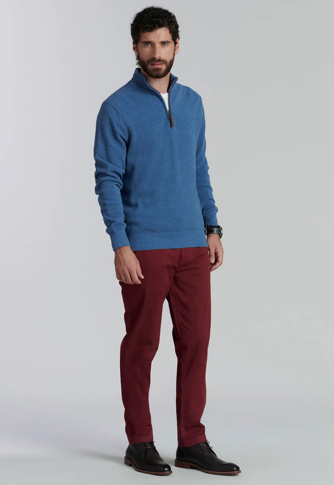 Sweater Hombre Baytown F Business Lt Blue