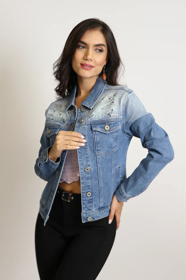 Chaqueta Mujer 4676 Celeste