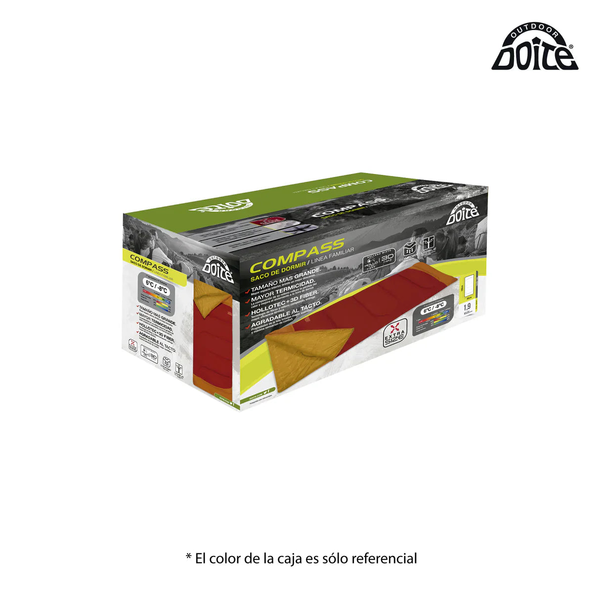 Saco De Dormir Compass Azul Claro