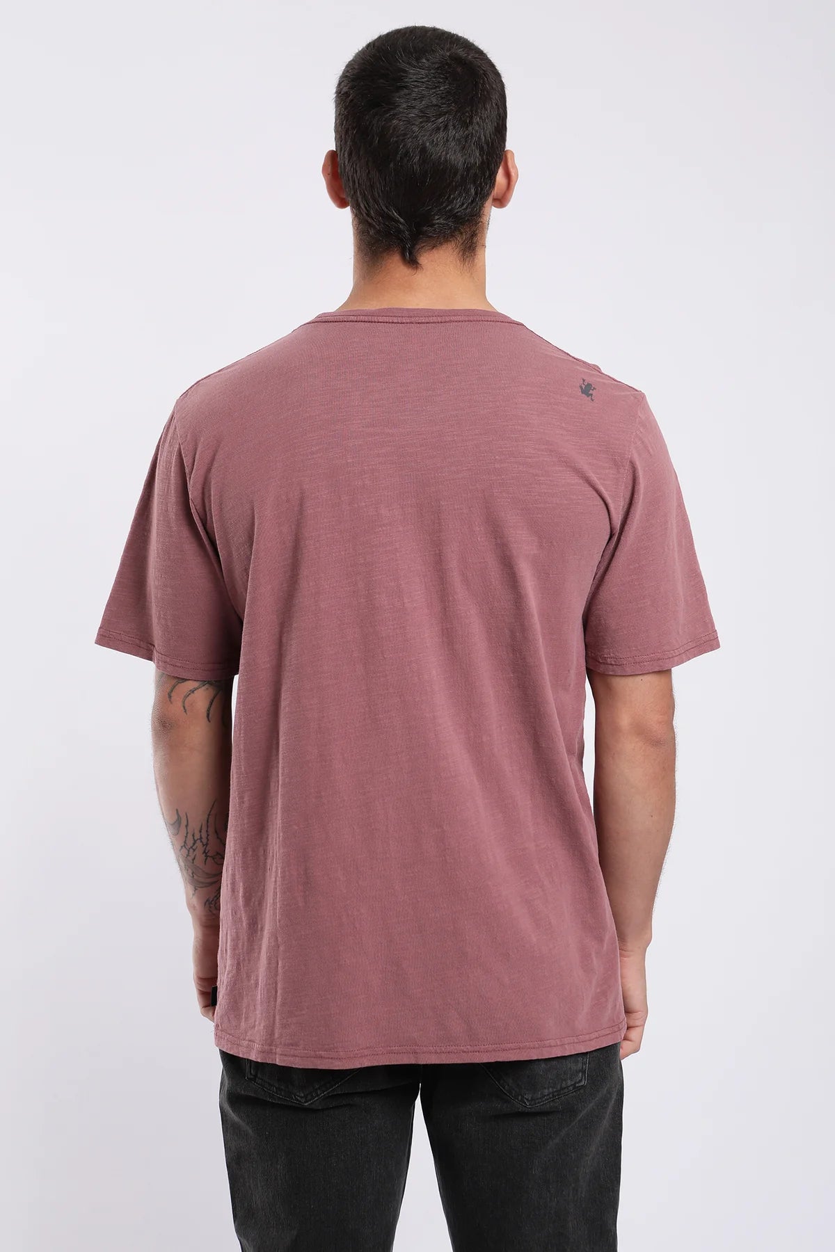 Polera Hombre Logo Burdeo