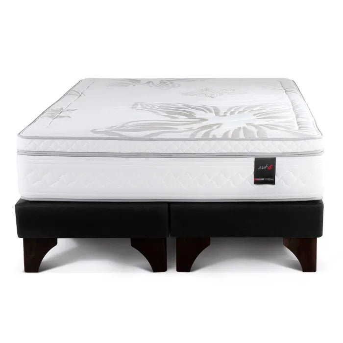 Cama Art 4 de 2 Plazas + 2 Almohadas Fibra Extra