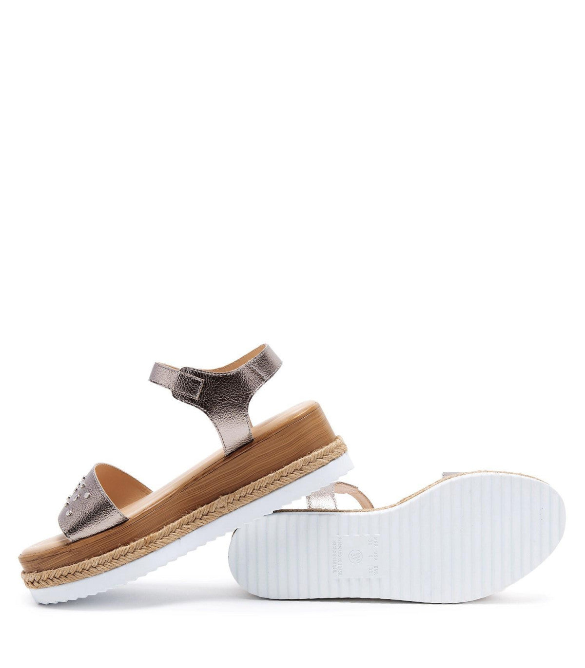 Sandalia Maggie Plateado