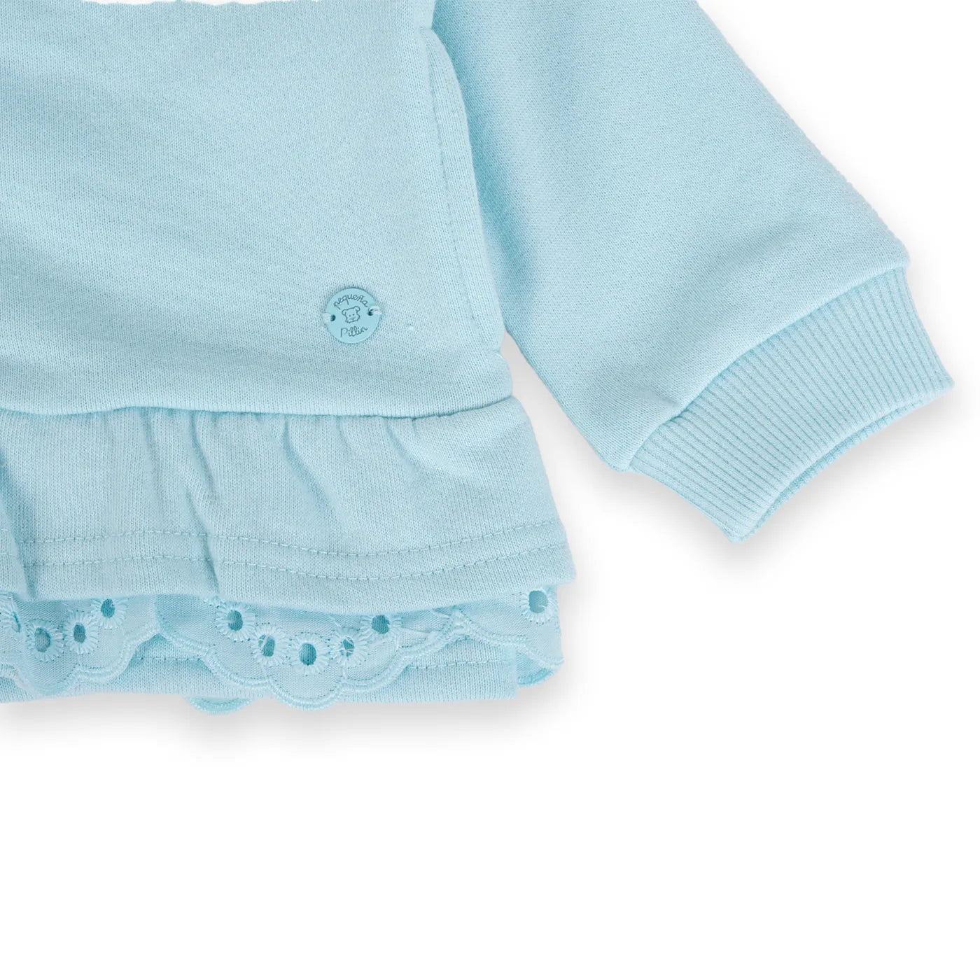 polerón-niña-bebé-c/gorro-celeste-