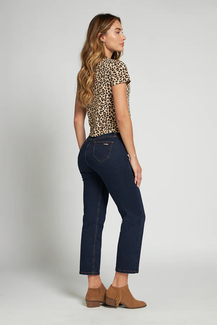 Jeans Mujer Mom Slim Push In 5031 Azul