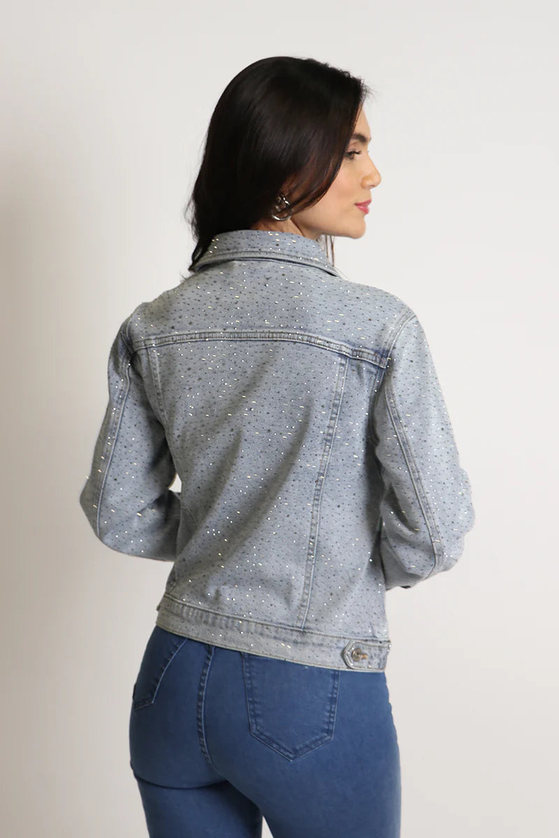 Chaqueta Mujer 4677 Celeste