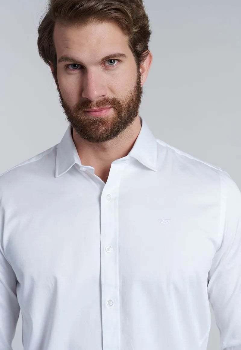 Camisa Hombre Smart Casual Dublin Blanca