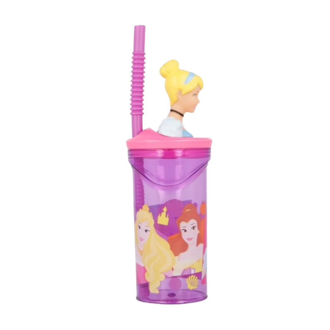 Vaso Disney Princess 3D con Figurita 360ml