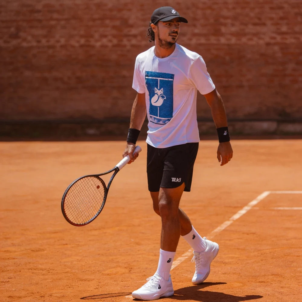 Polera Hombre Cotton Court Padel L Blanco