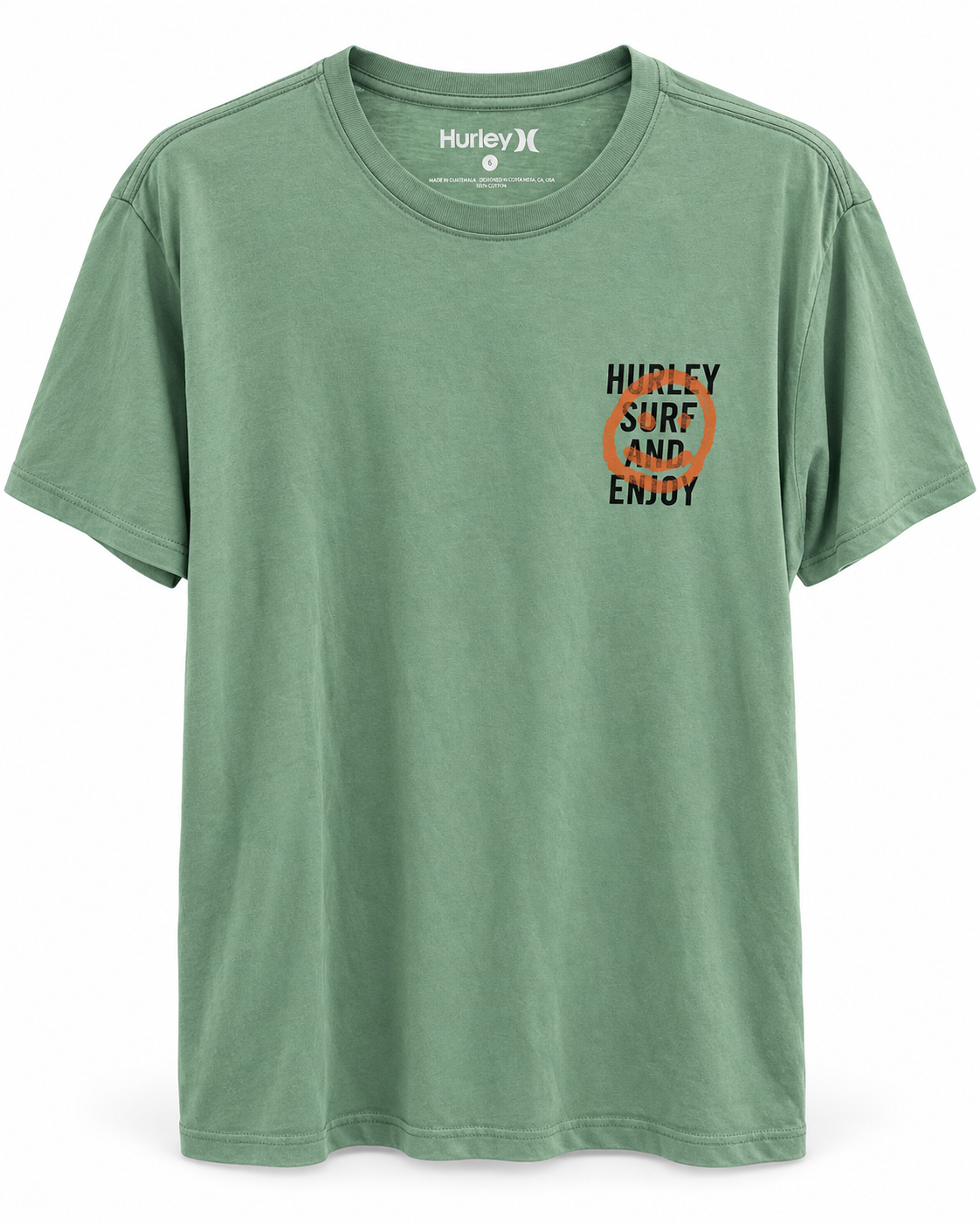 Polera Hombre Surf and enjoy Verde