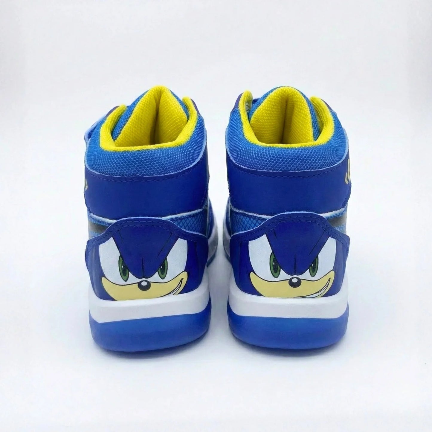 Zapatilla Niño Caña Alta Luces Run Azul