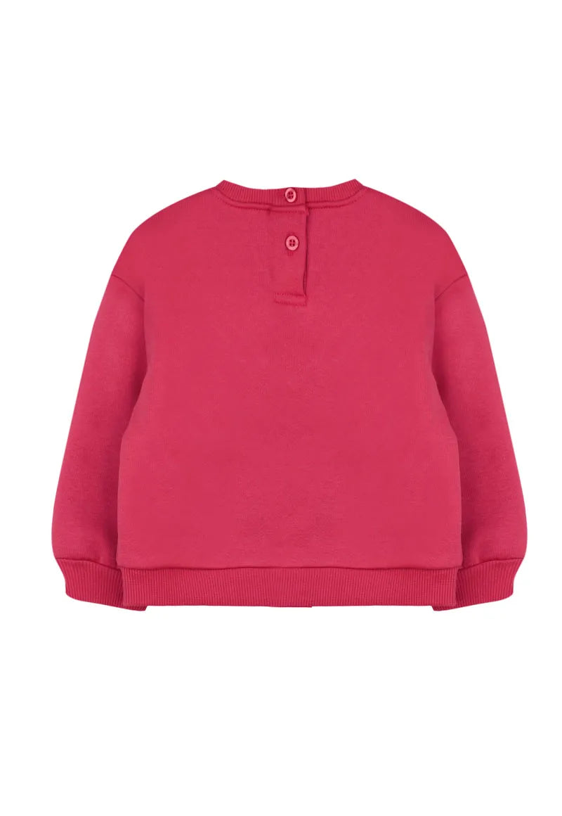 Polera Niña Magenta Bordados