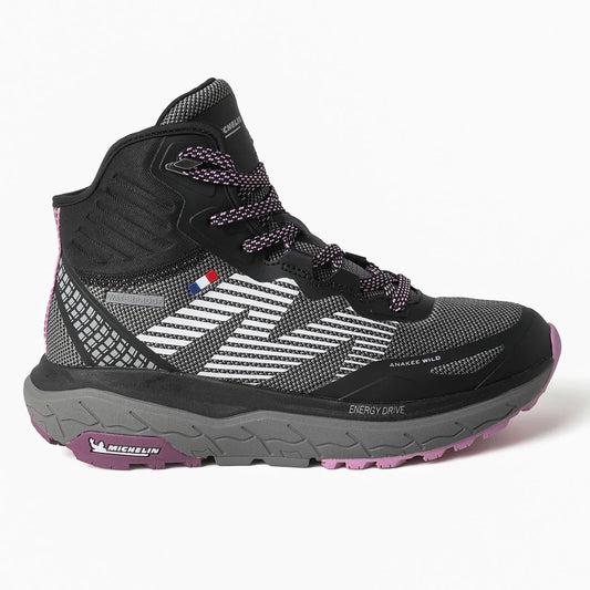 botín-mujer-impermeable-caña-alta-negro-rosa-