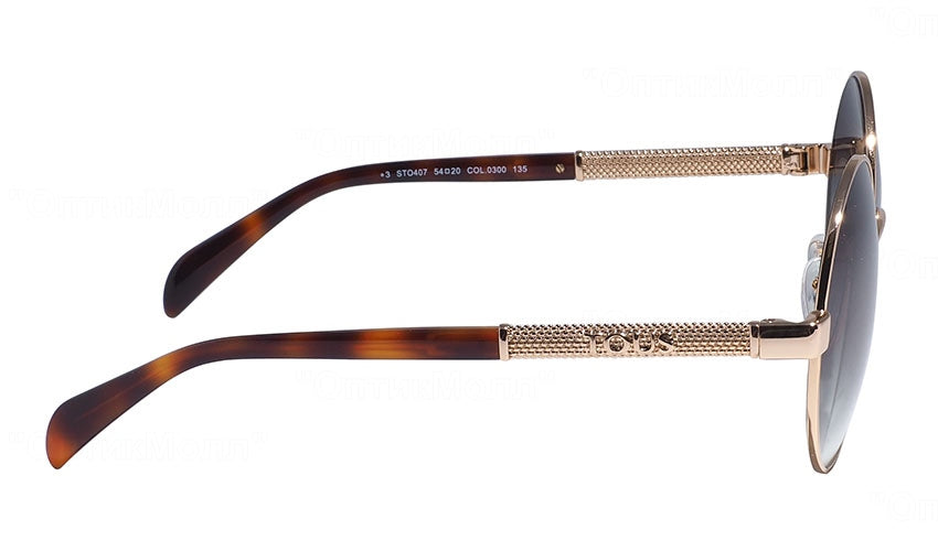Lentes de Sol mujer circular STO 407 300 café dorado
