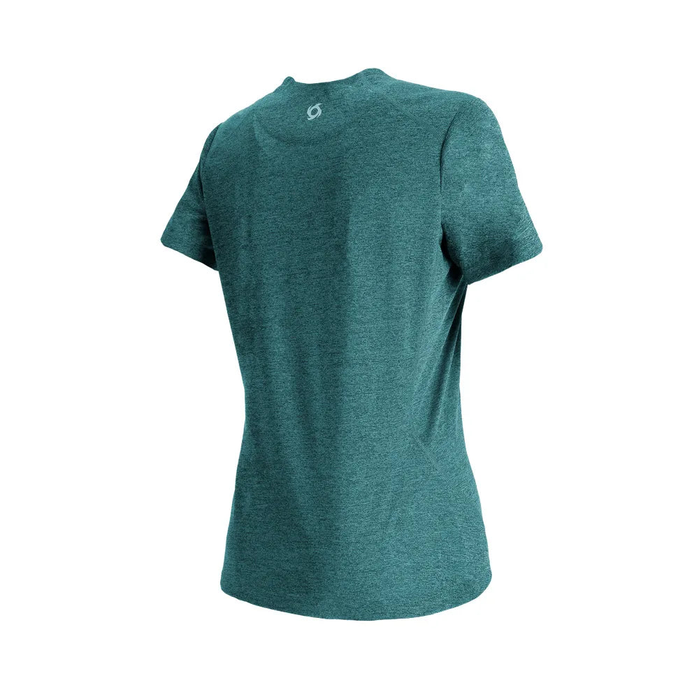 Polera Mujer Manga Corta Deportiva Lava Celeste