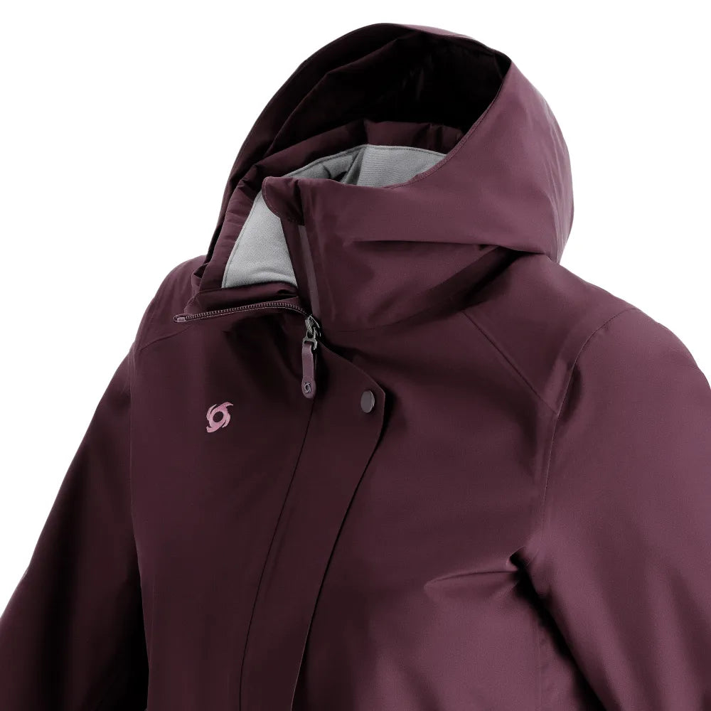 Parka Mujer Abrigo Raven Burdeo