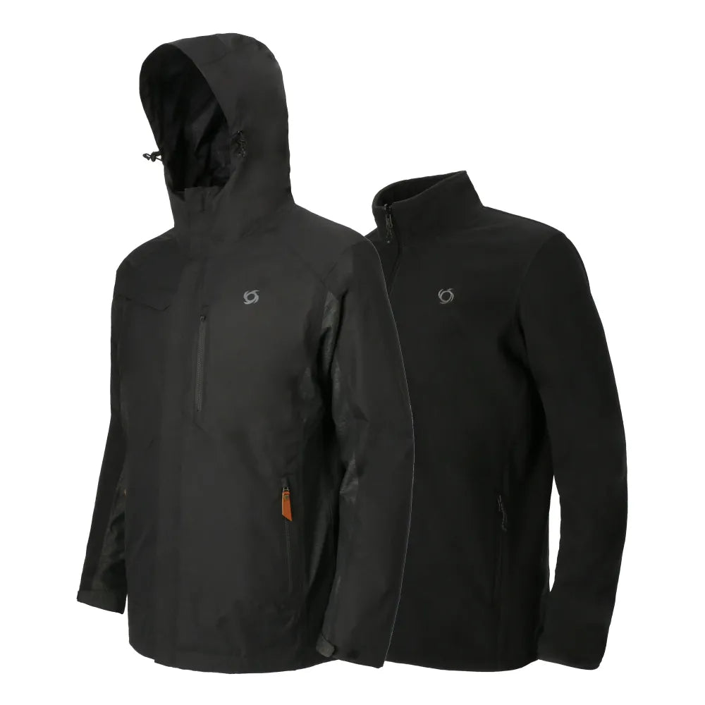 Parka Hombre 3 En 1 Terranova Negro