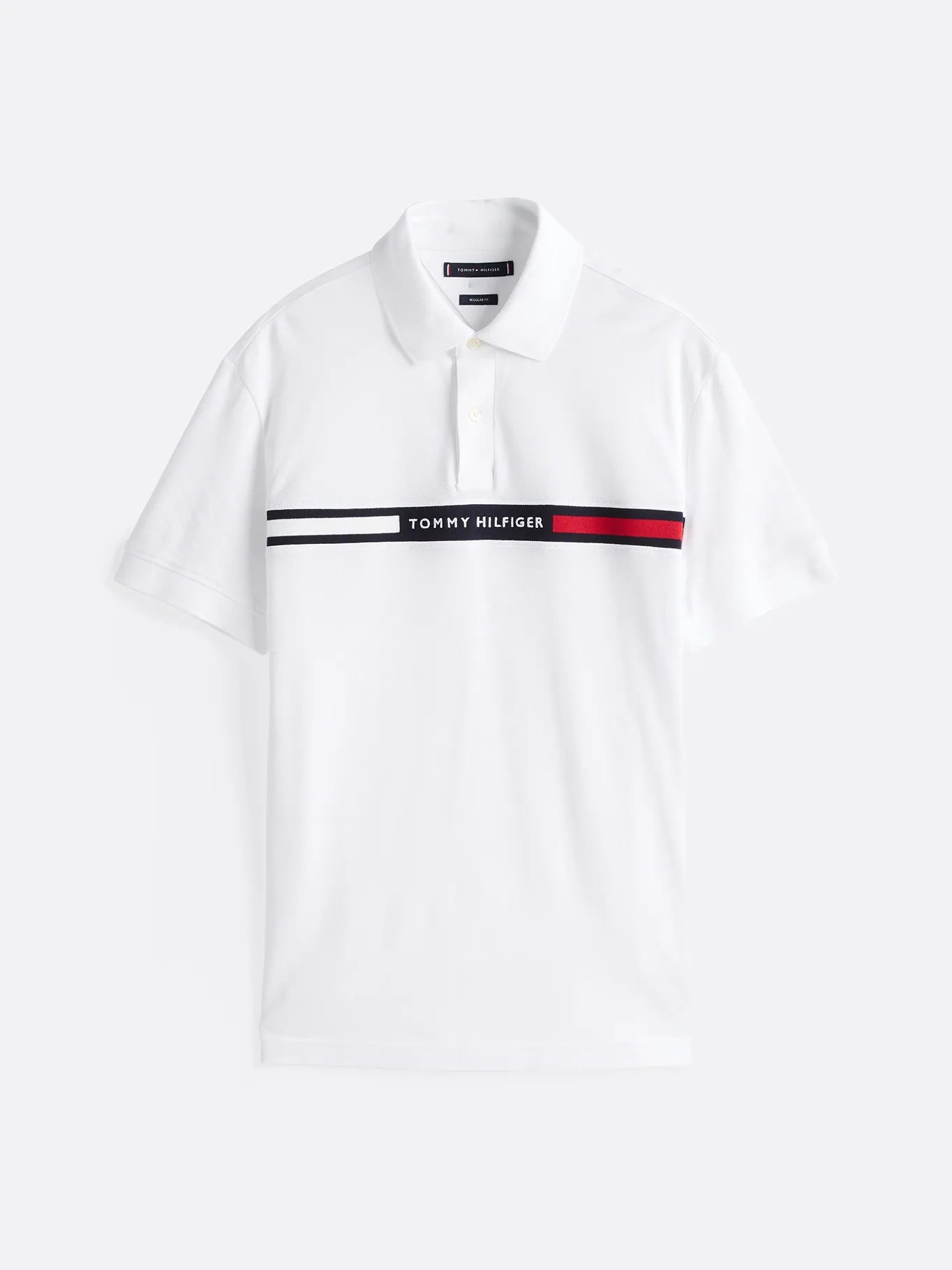 Polera Hombre Polo Chest Insert Logo Regular Fit Blanca