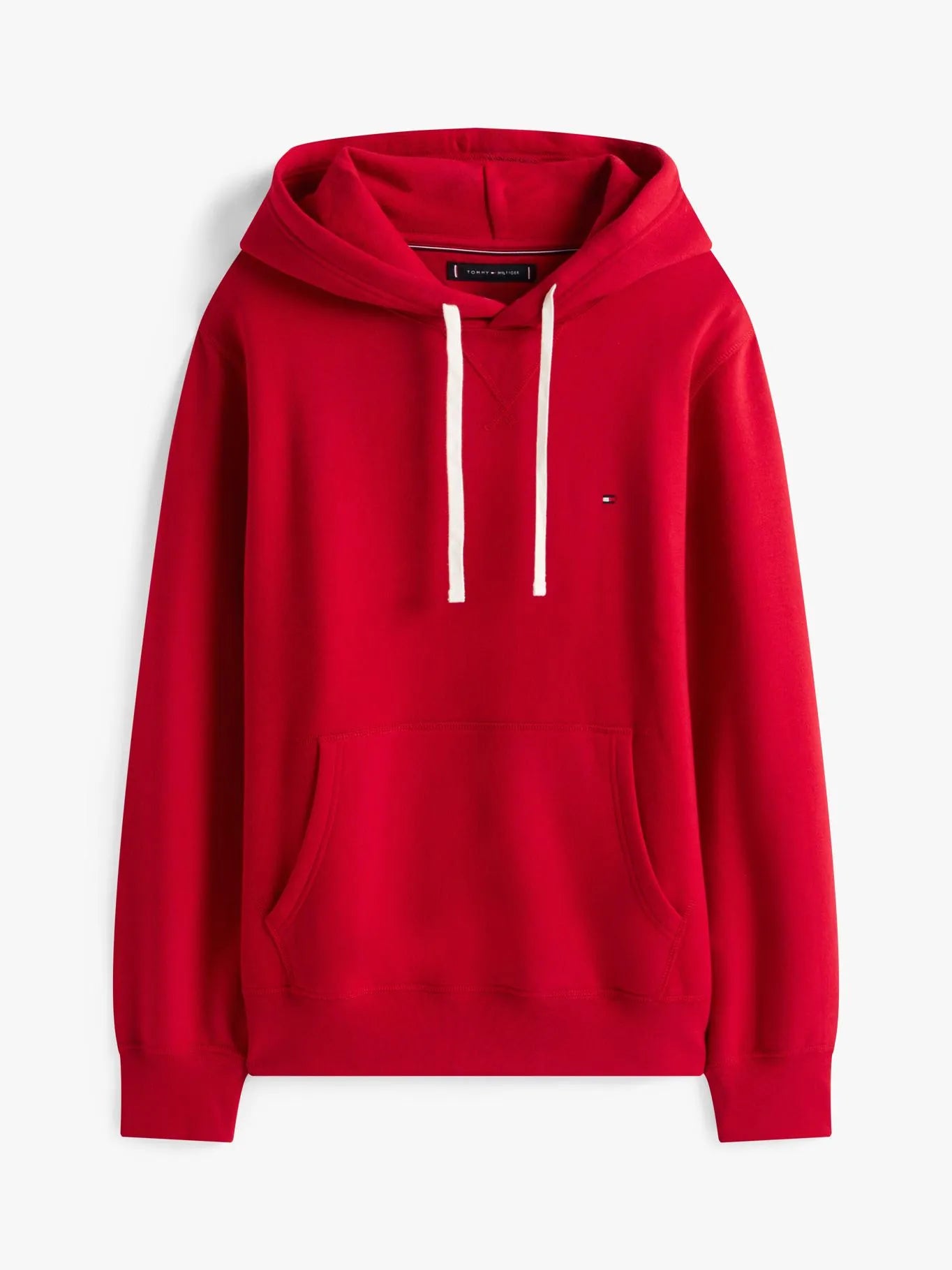 Polerón Hombre Essential Con Logo Bordado Rojo