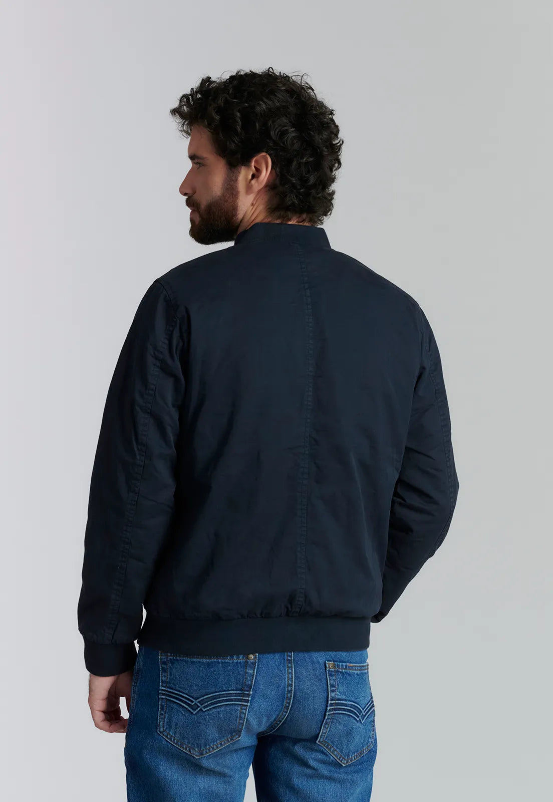 Chaqueta Hombre Boston Fjs Navy