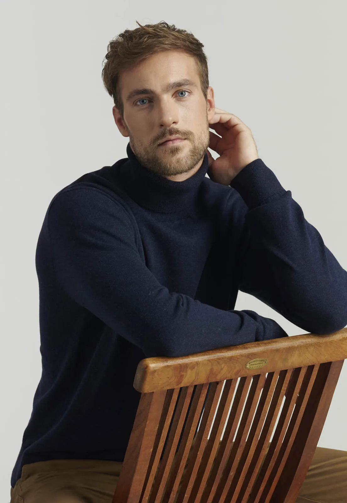 Sweater Hombre Turtle Neck F Smart Casual Navy