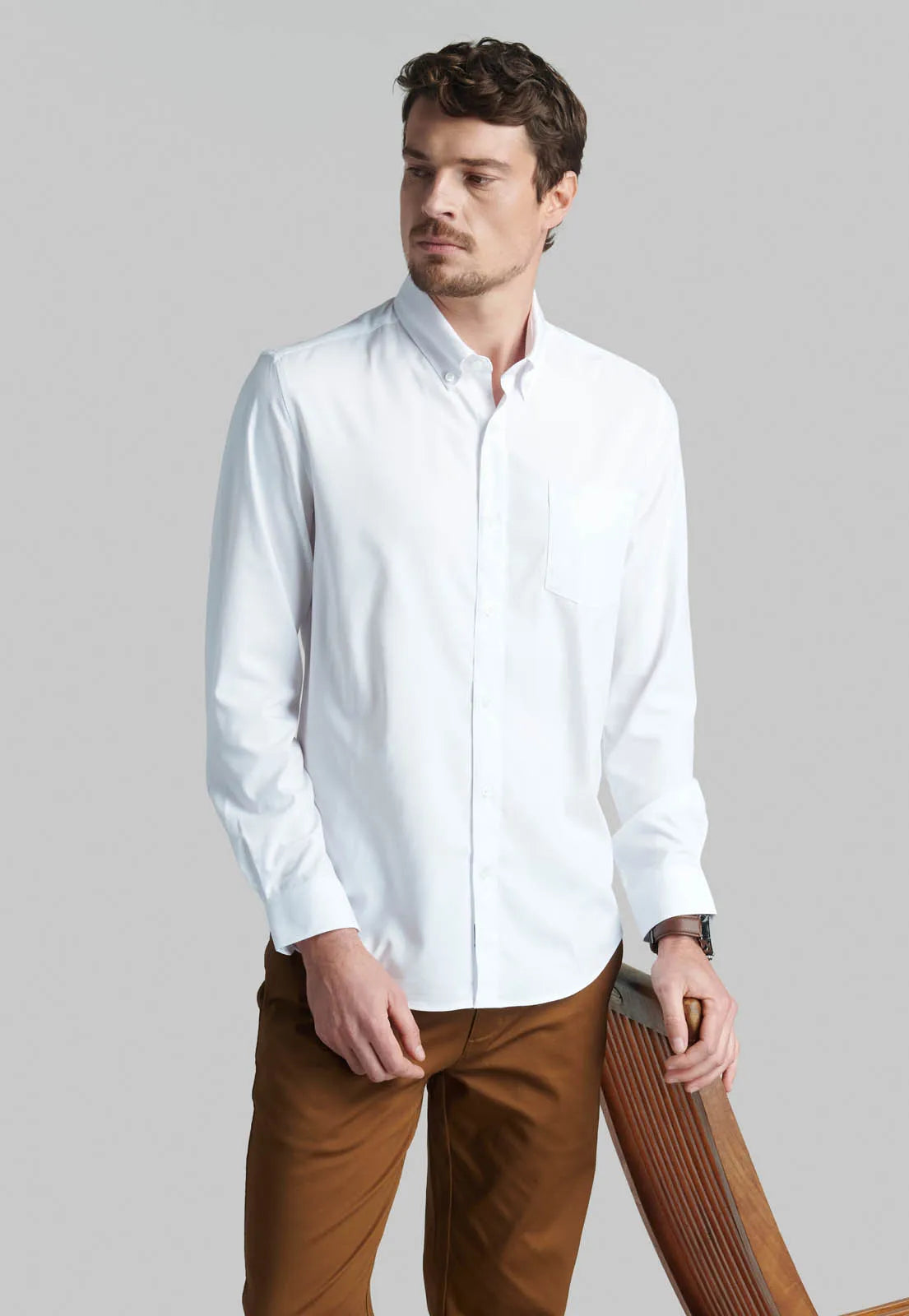 Camisa Hombre Traveller Detroit White