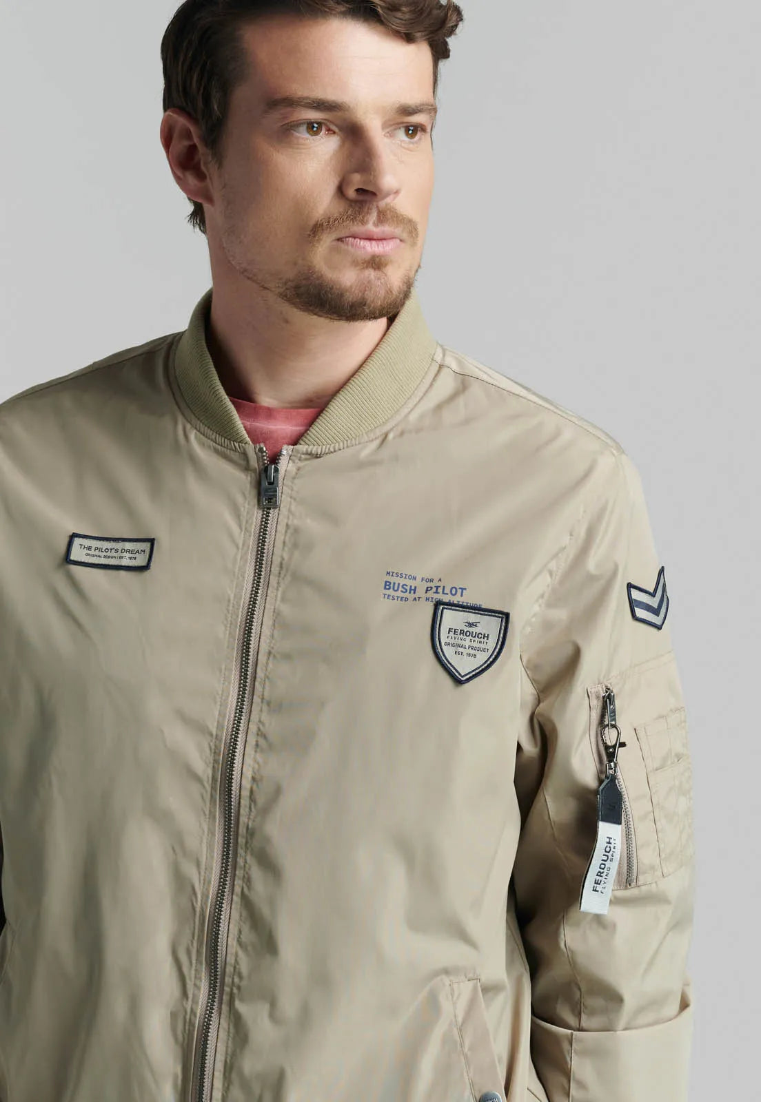 Chaqueta Hombre Pilot Sport Beige