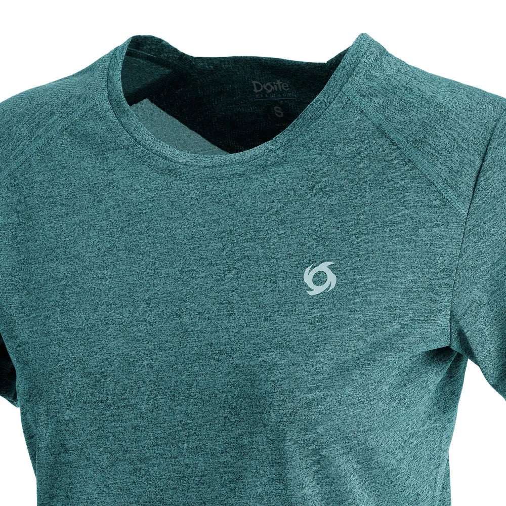 Polera Mujer Manga Corta Deportiva Lava Celeste