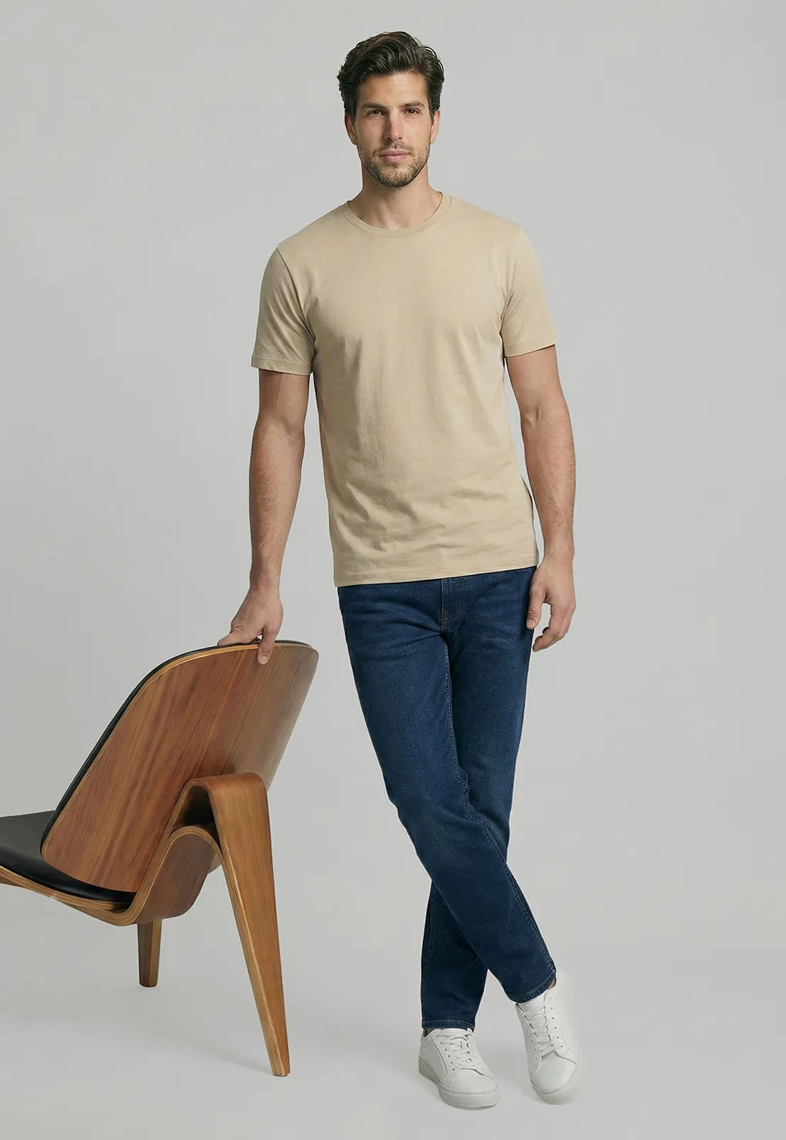 Polera Hombre Chicago Lt Grey