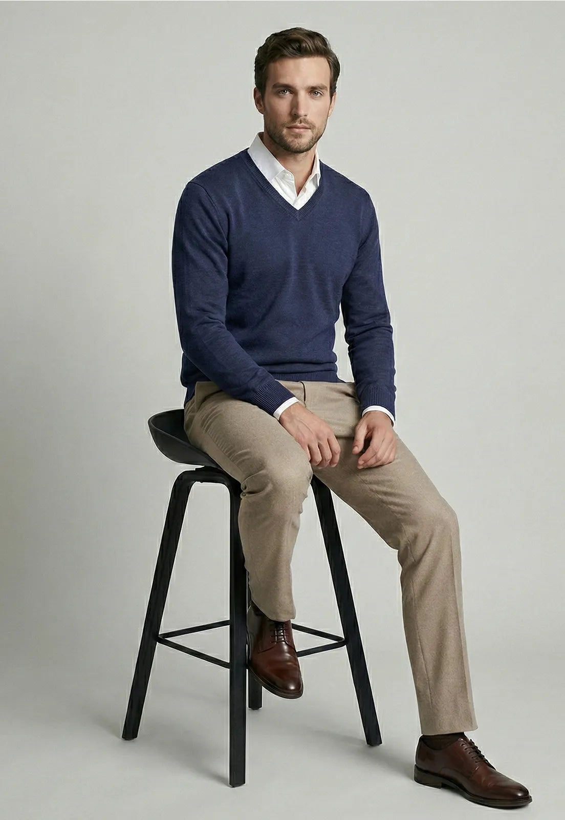 Sweater Hombre Arizona V-Neck Steel