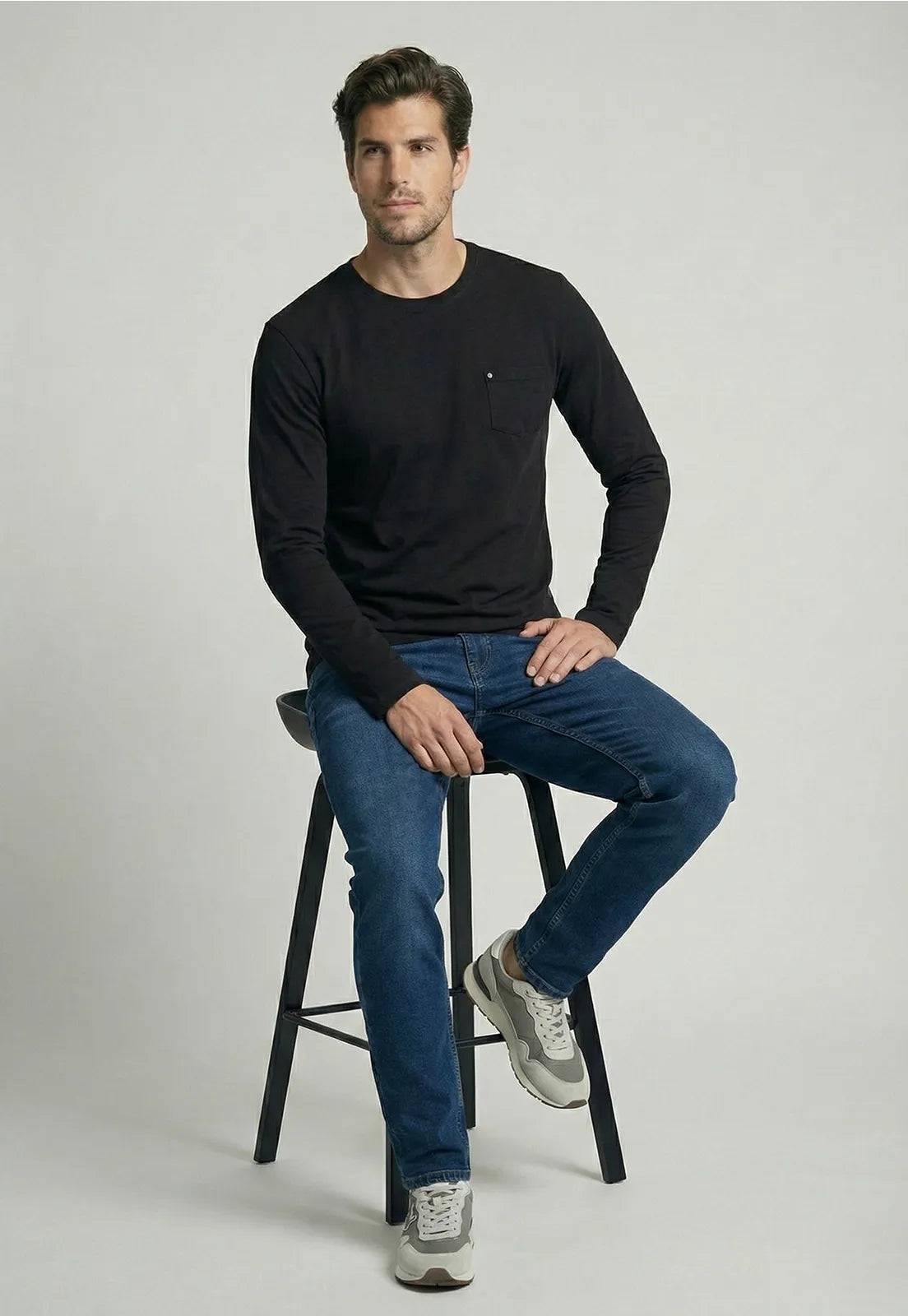 Polera Hombre Boston Black