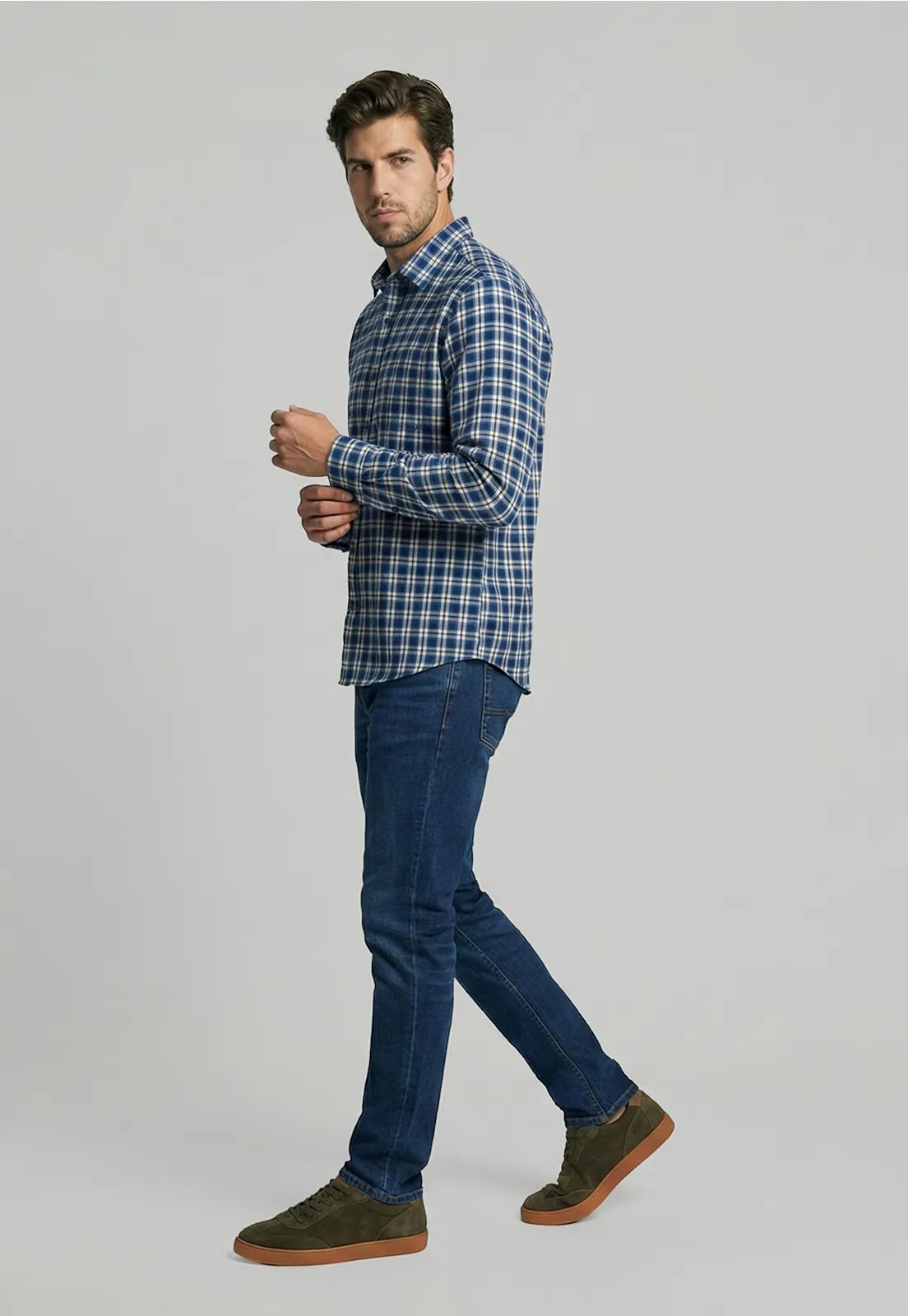 Camisa Hombre Oakland Blue Dark