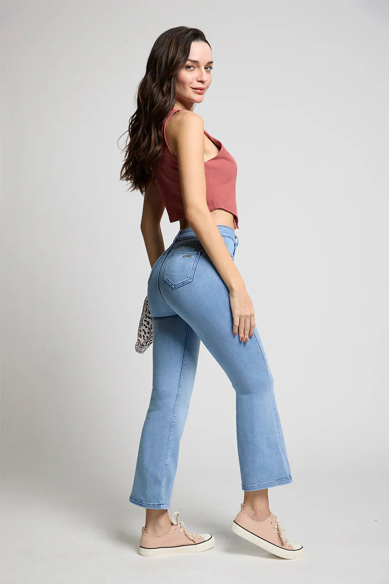Jeans Mujer Flare 5238 Celeste