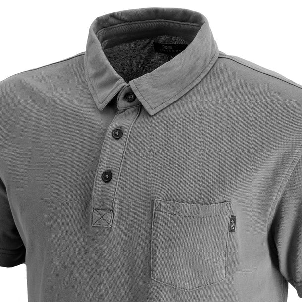 Polera Hombre de Algodon Manga Corta Acadia Gris