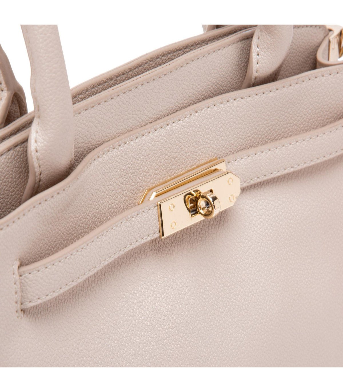 Cartera Mujer Dos Asas Pequeña Off White